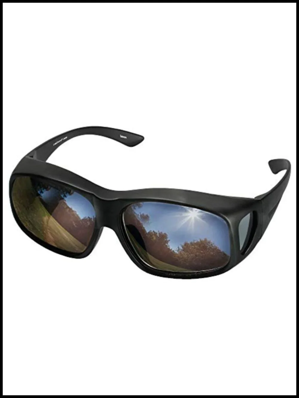 Polarized Wraparound Sunglasses Fitover for Glasses Large
